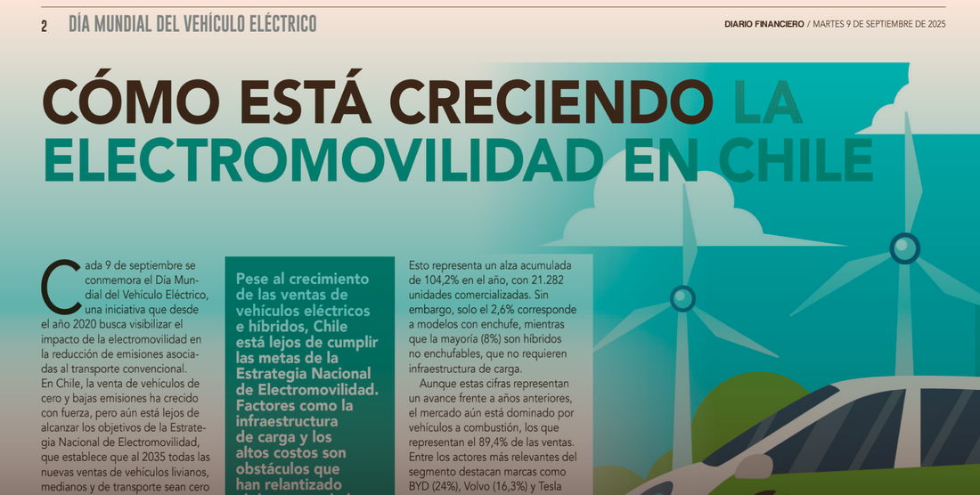 Cómo está creciendo la electromovilidad en Chile
